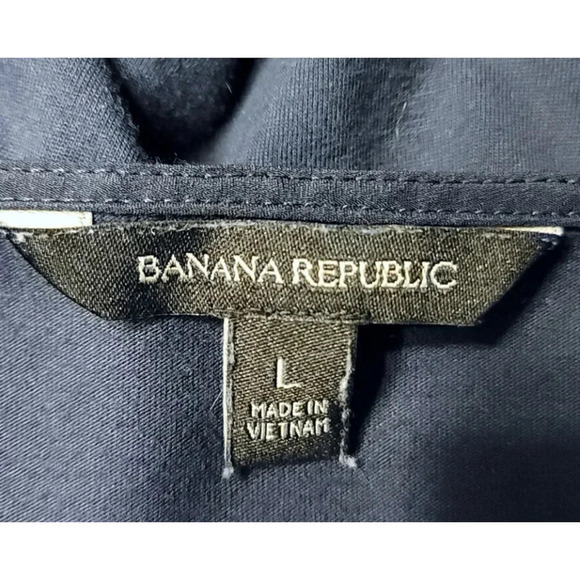 Banana Republic Navy Bell Sleeved Pullover Top Size Large - Picture 5 of 6